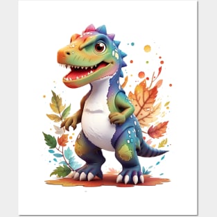 Cool Cute Dinosaur T-Rex Tyrannosaurus Posters and Art